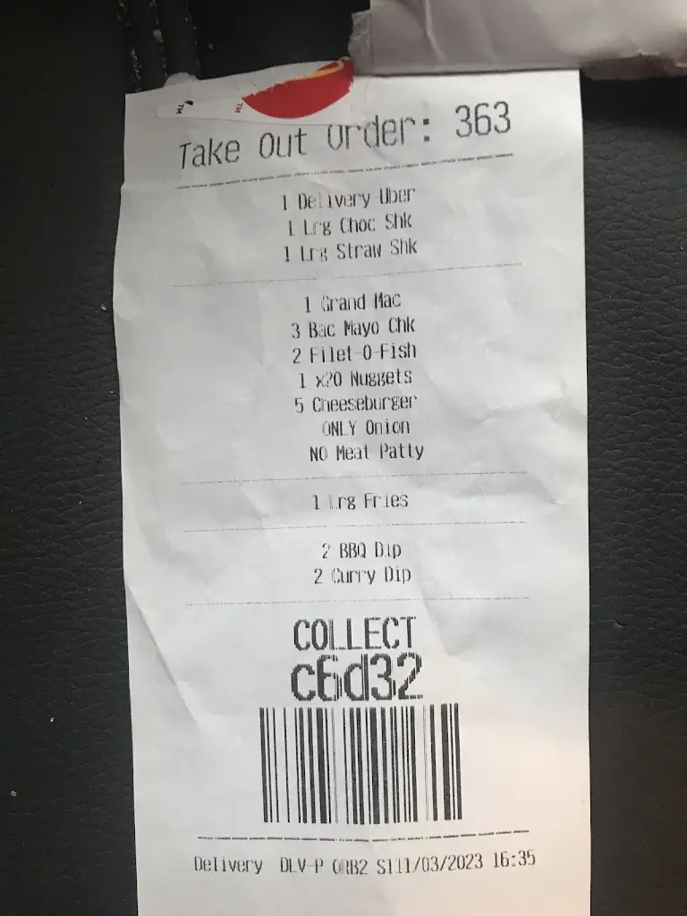 Menu_McDonald's_Fallowfield_image_4