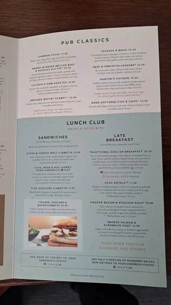 Menu_The Red Lion_Fareham_image_3