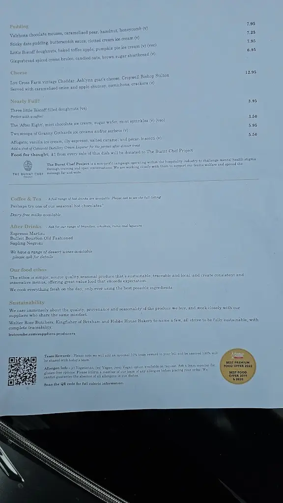 Menu_The Trout at Tadpole Bridge_Faringdon_image_1