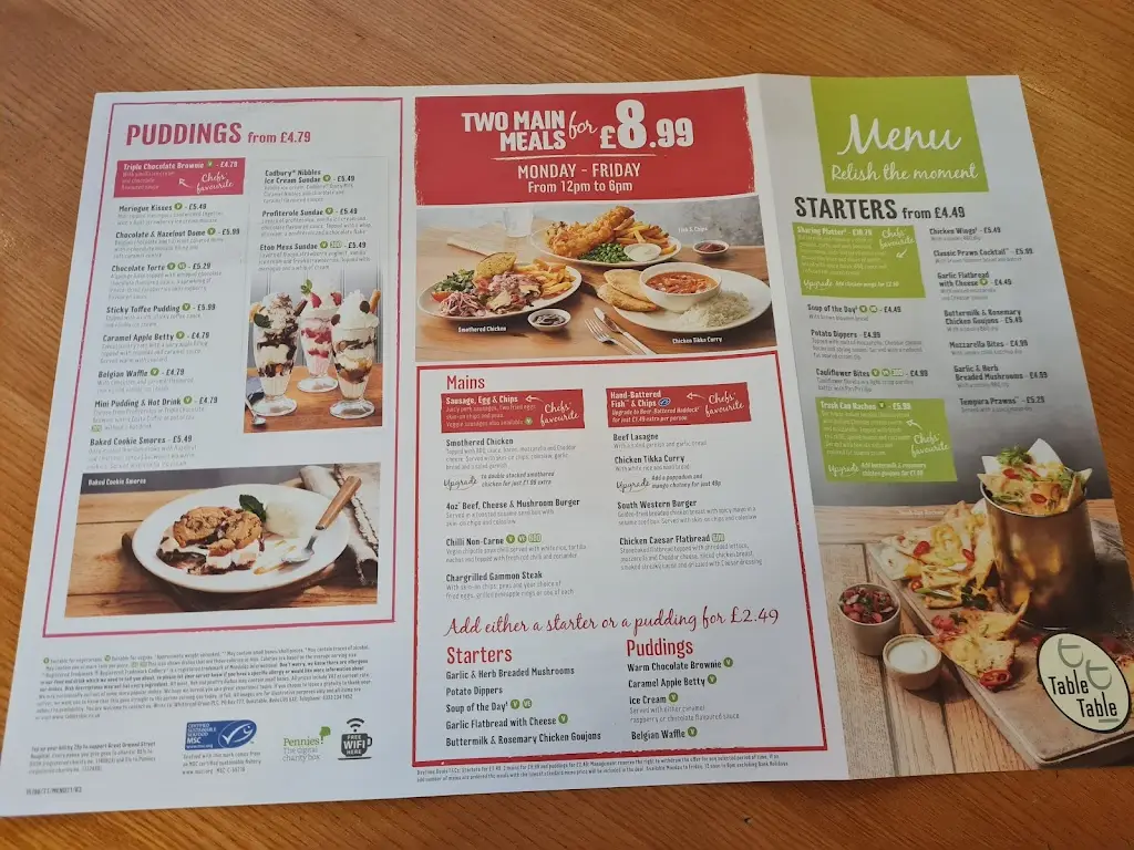 Menu_Willow Farm Table Table_Aveley_imagen_3