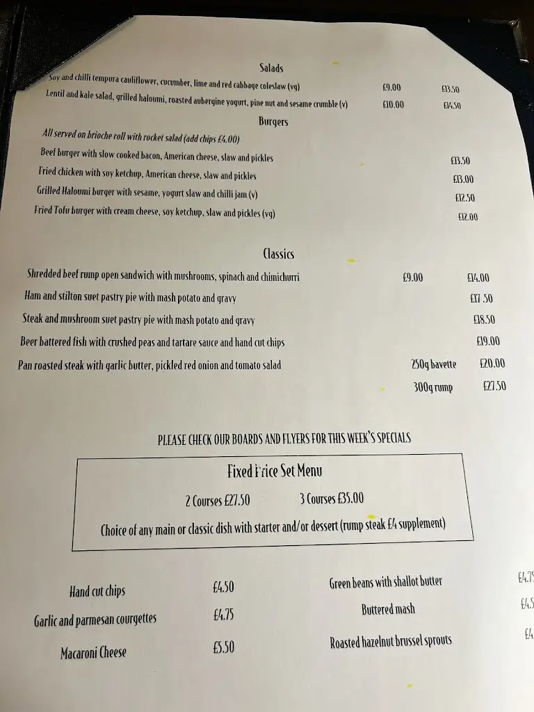 Menu_The Lamb Tavern, Buckland_Faringdon_image_2