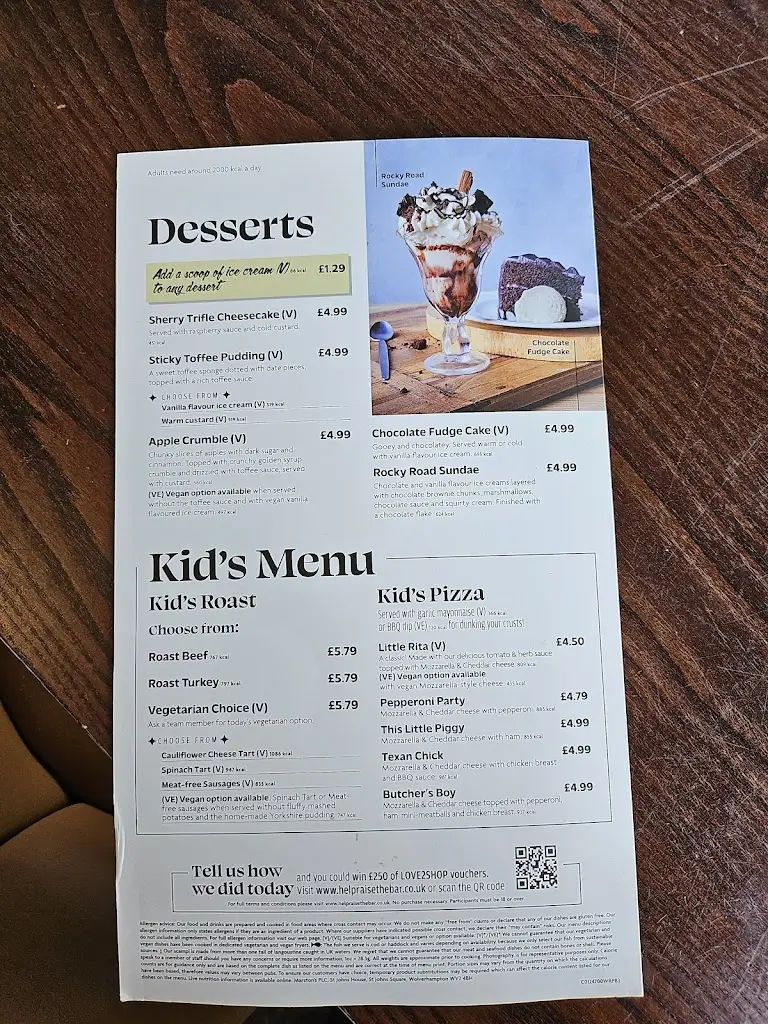 Menu_Longwood Tamworth_Fazeley_image_1