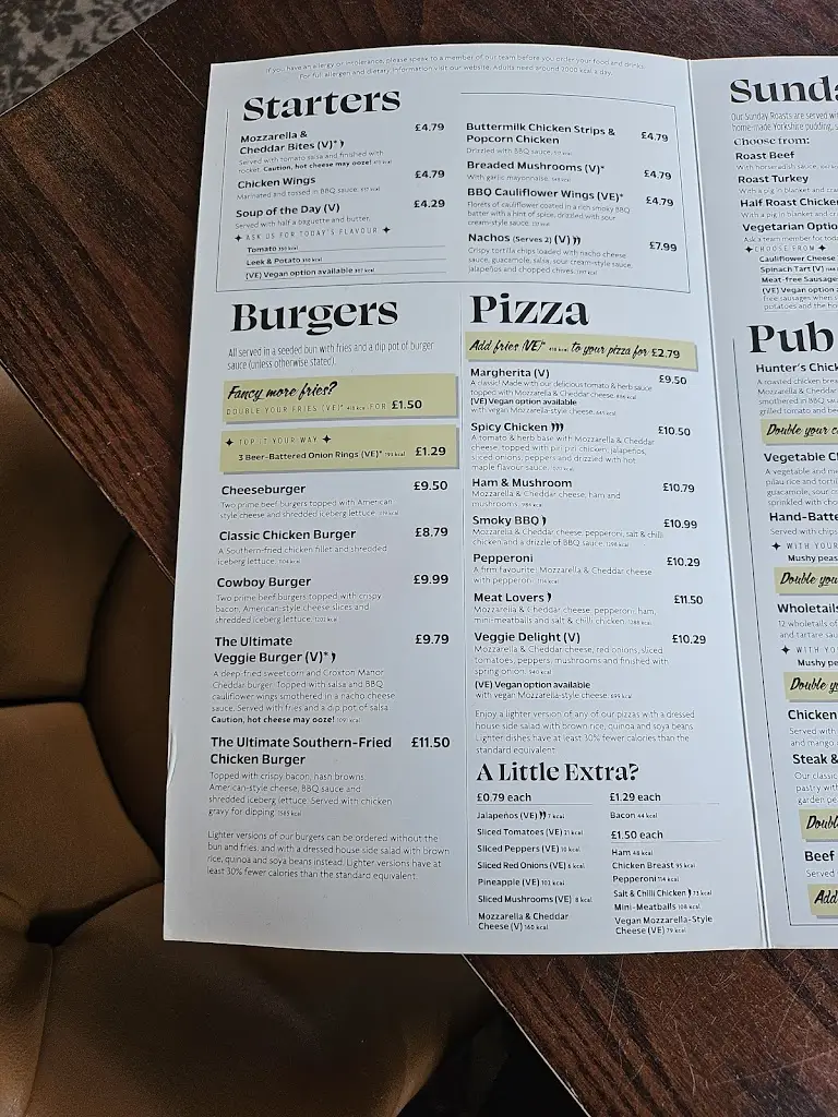 Menu_Longwood Tamworth_Fazeley_image_2