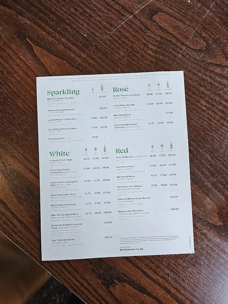 Menu_Longwood Tamworth_Fazeley_image_4