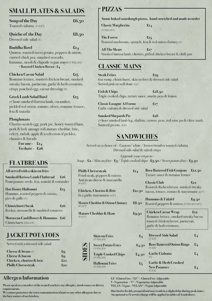 Menu_The Forest Restaurant_Fazeley_image_1