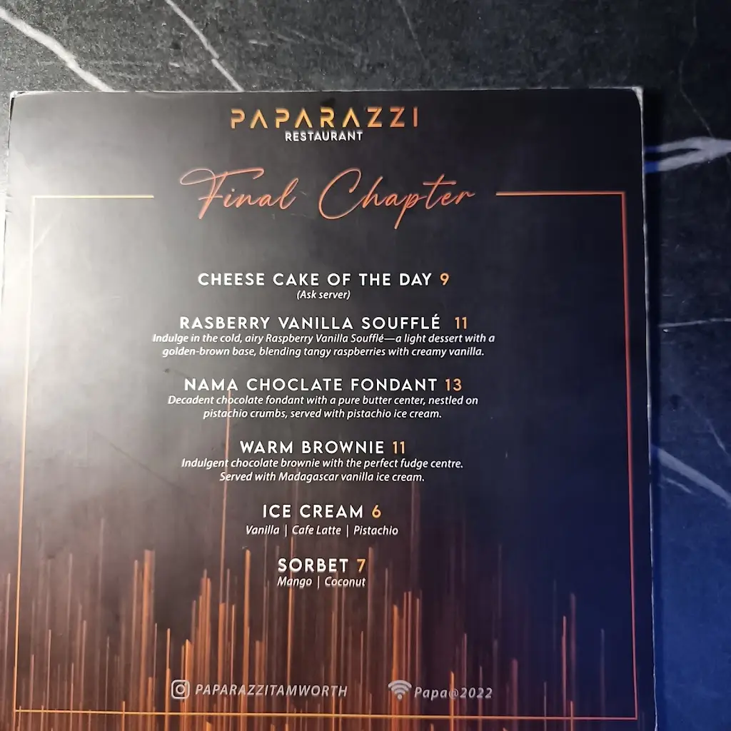Menu_Paparazzi Restaurant_Fazeley_image_2