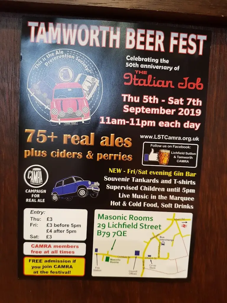 Menu_The Three Horseshoes_Fazeley_image_1