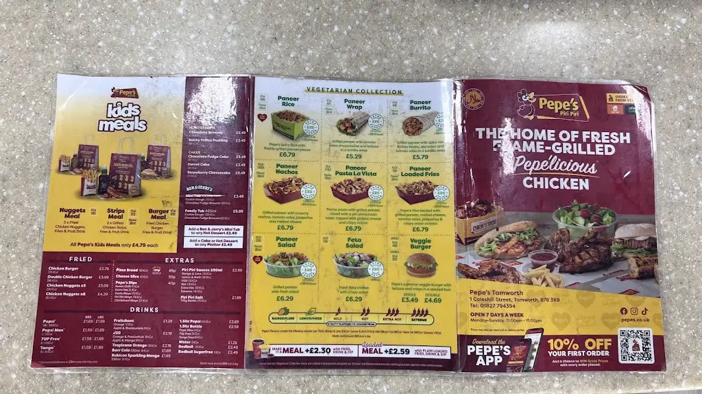 Menu_Pepe's_Fazeley_immagine_2