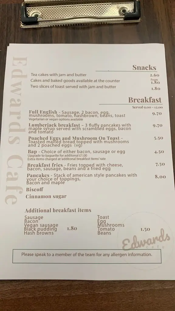 Menu_Edwards Cafe_Feltwell_image_1