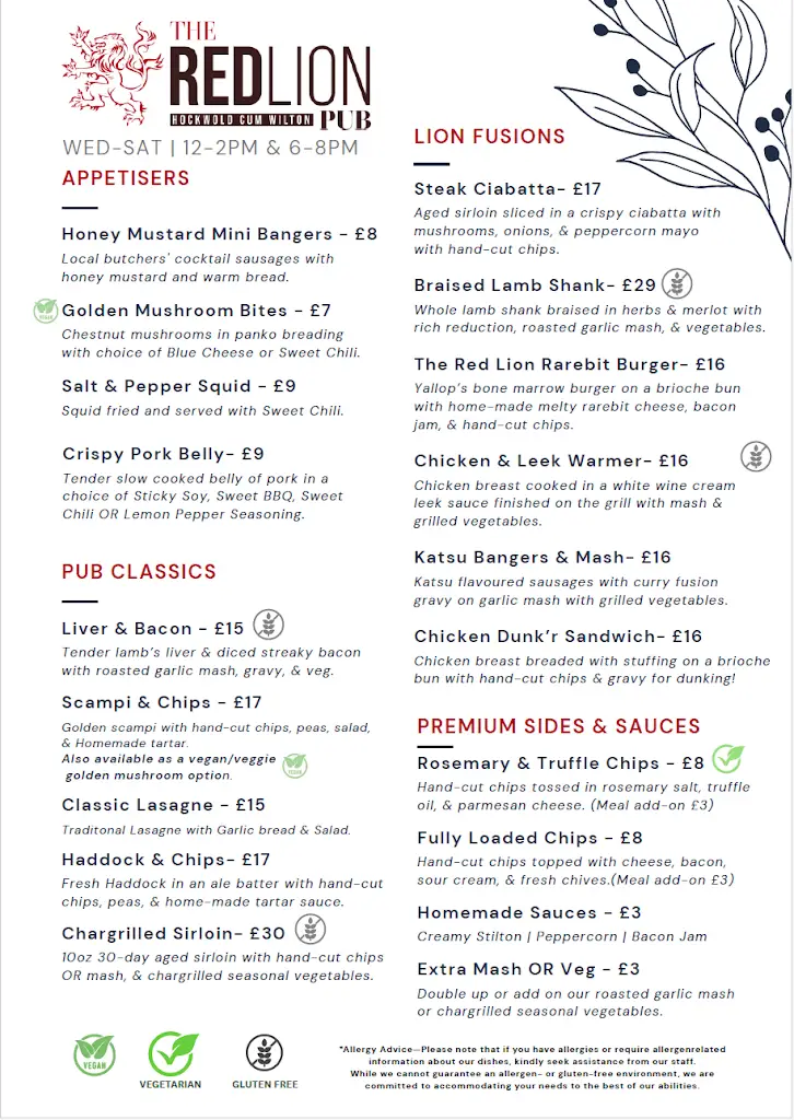 Menu_Red Lion Hockwold_Feltwell_image_1