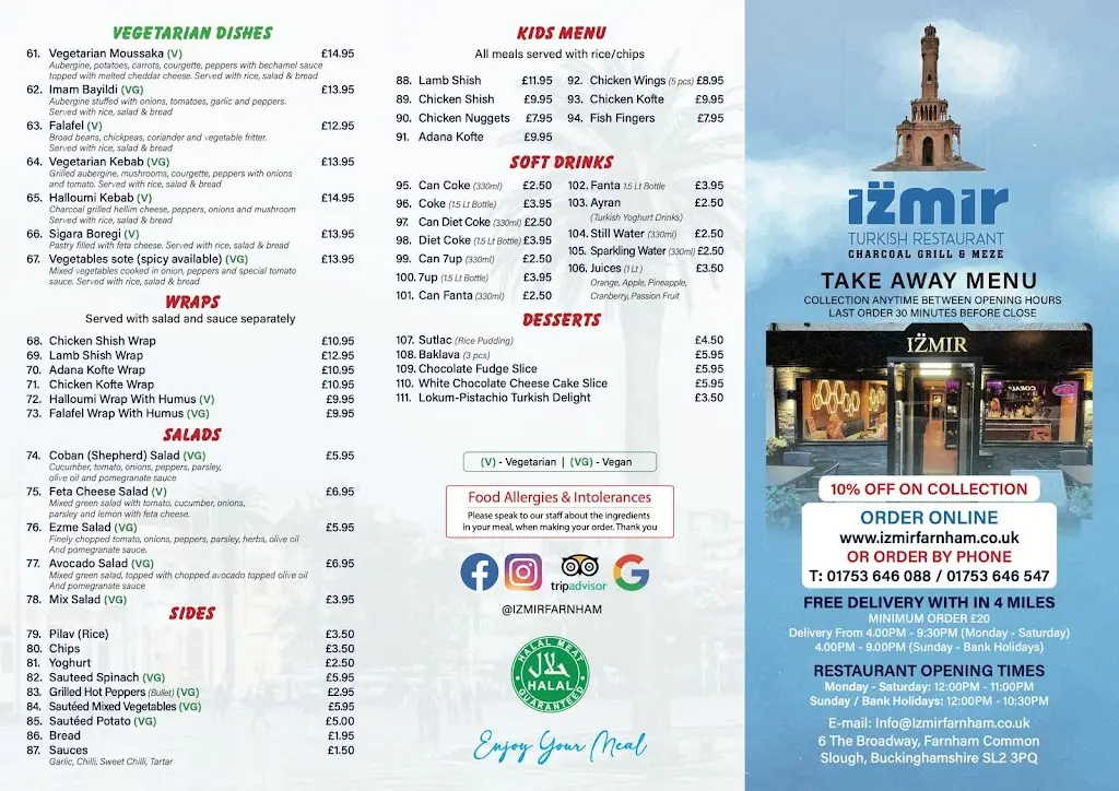 Menu_Izmir Turkish Restaurant, Farnham Common_Farnham Royal_image_2