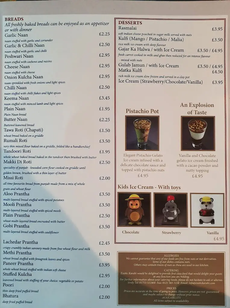 Menu_Exotic Karahi_Farnham Royal_image_3