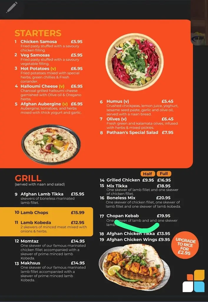 Menu_Pathaan’s Afghan and Pakistani Cuisine_Farnham Royal_image_2