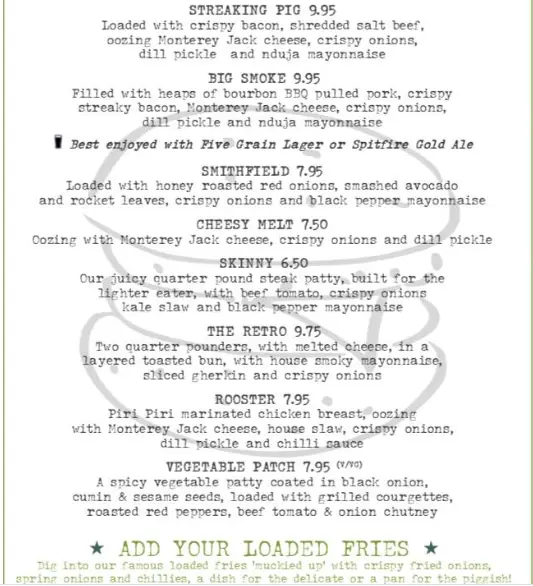 Menu_The Limes_Faversham_image_2