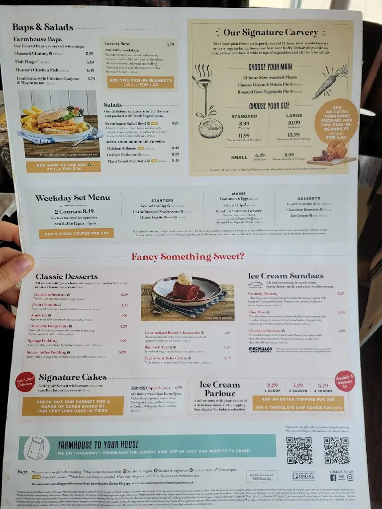 Menu_Bluebell Farm - Dining & Carvery_Fernhill Heath_image_1