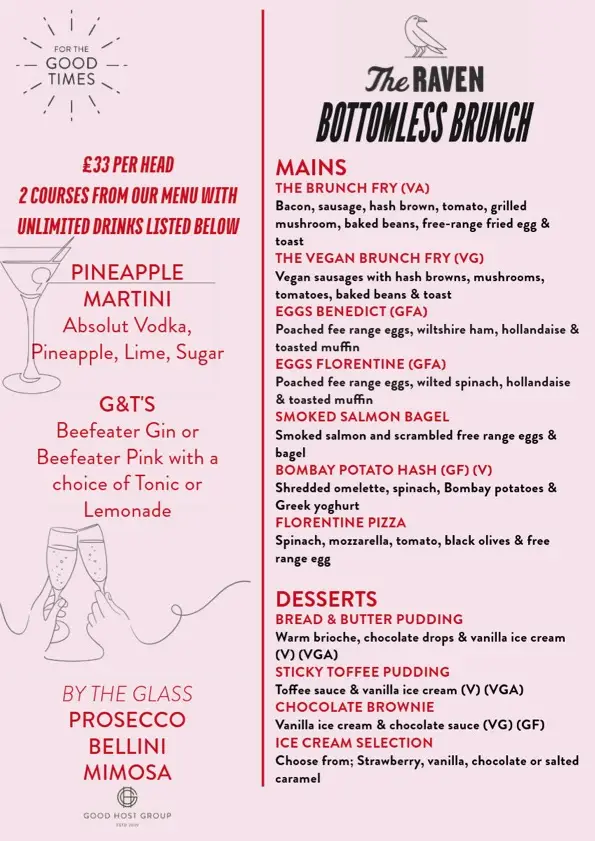 Menu_The Raven_Fernhill Heath_image_1