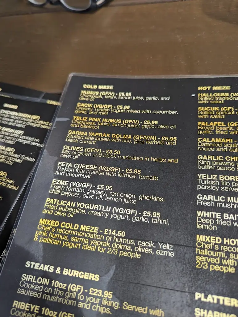 Menu_Yeliz Turkish Restaurant & Bar_Fernhill Heath_image_1