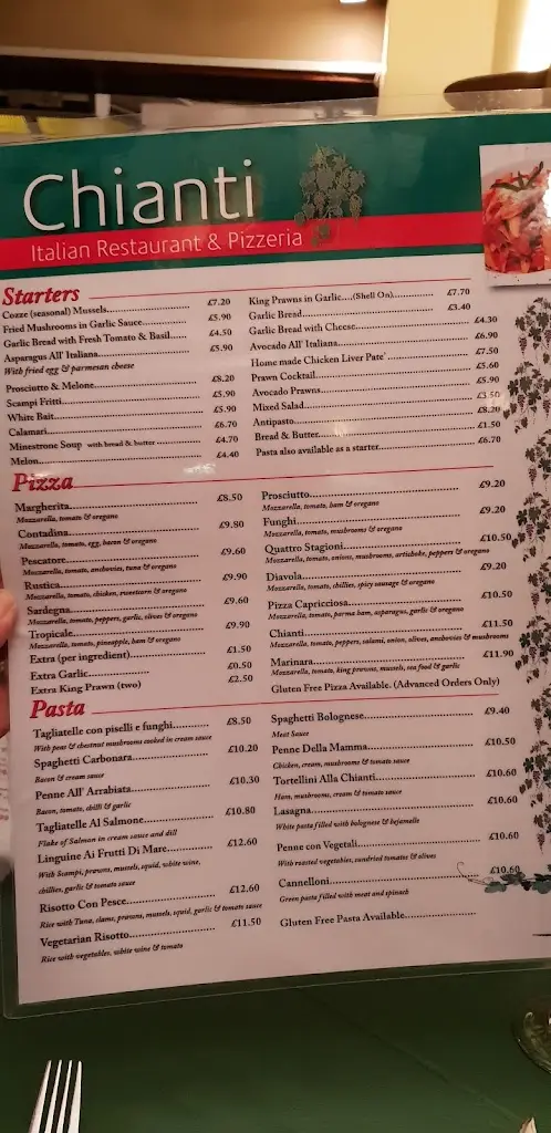Menu_Chianti Restaurant & Pizzeria_Ferndown_image_2