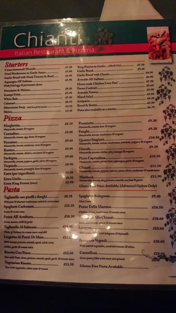 Menu_Chianti Restaurant & Pizzeria_Ferndown_image_3