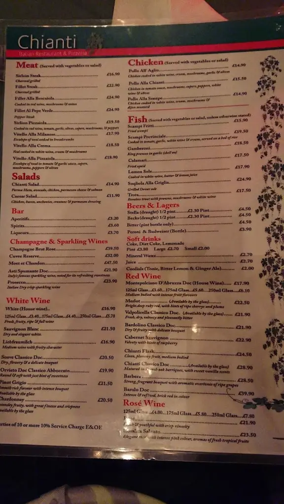Menu_Chianti Restaurant & Pizzeria_Ferndown_image_4