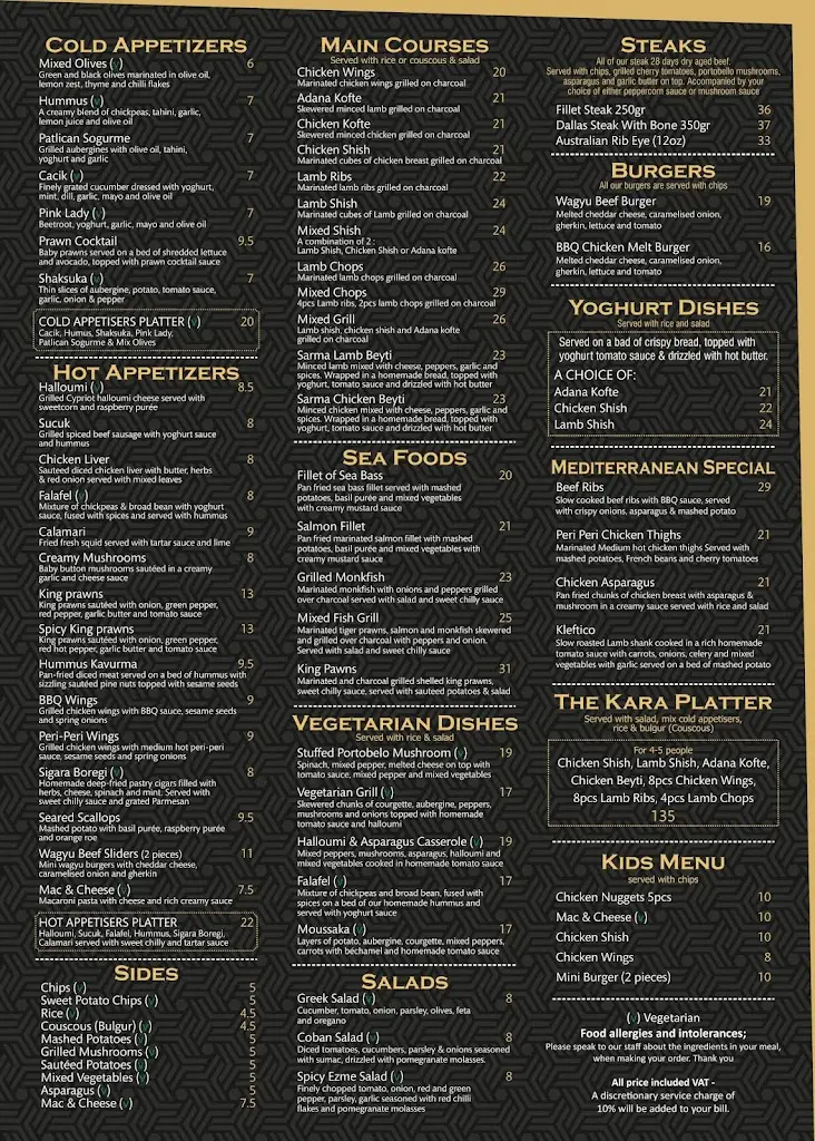 Menu_The Kara Grays_Aveley_image_2