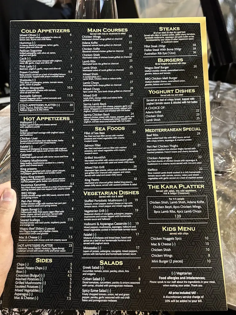 Menu_The Kara Grays_Aveley_image_3