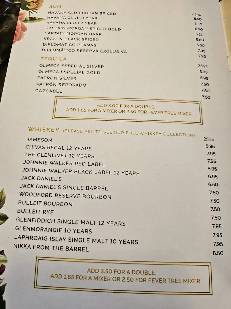 Menu_The Kara Grays_Aveley_image_4