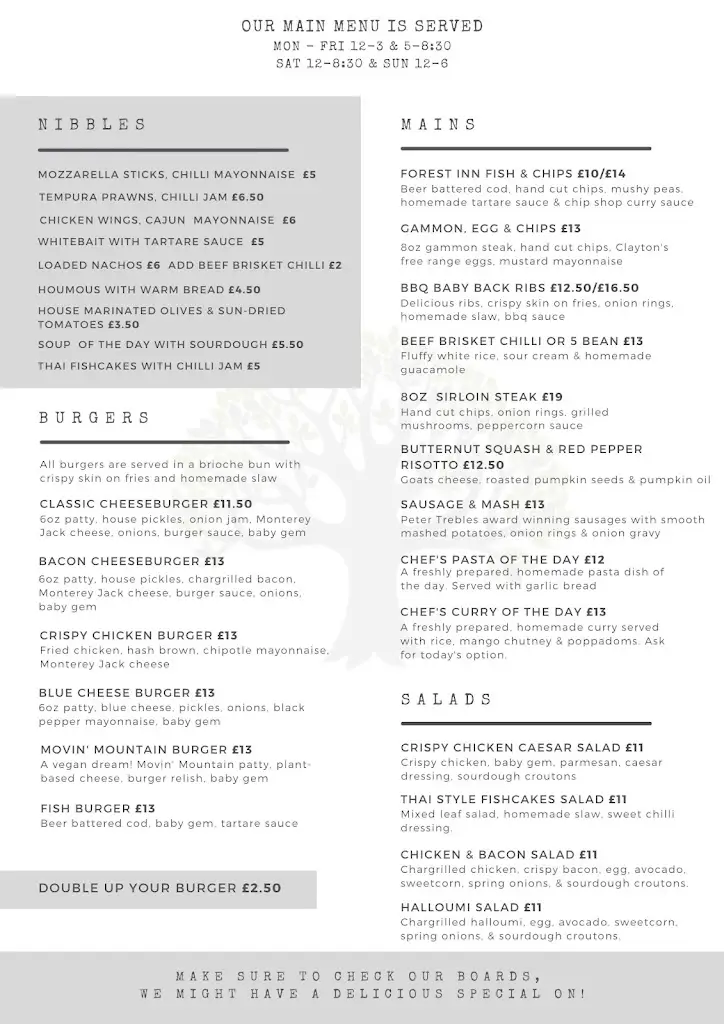 Menu_The Forest Inn_Ferndown_image_3