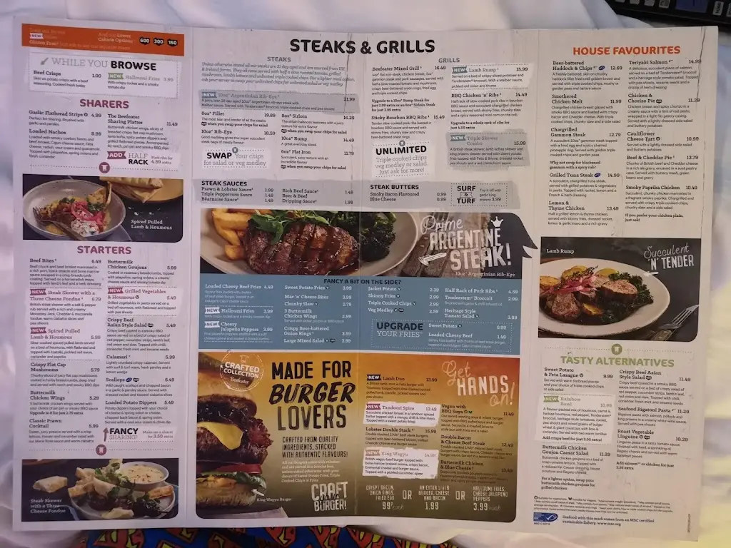 Menu_Smugglers Haunt Beefeater_Ferndown_image_2