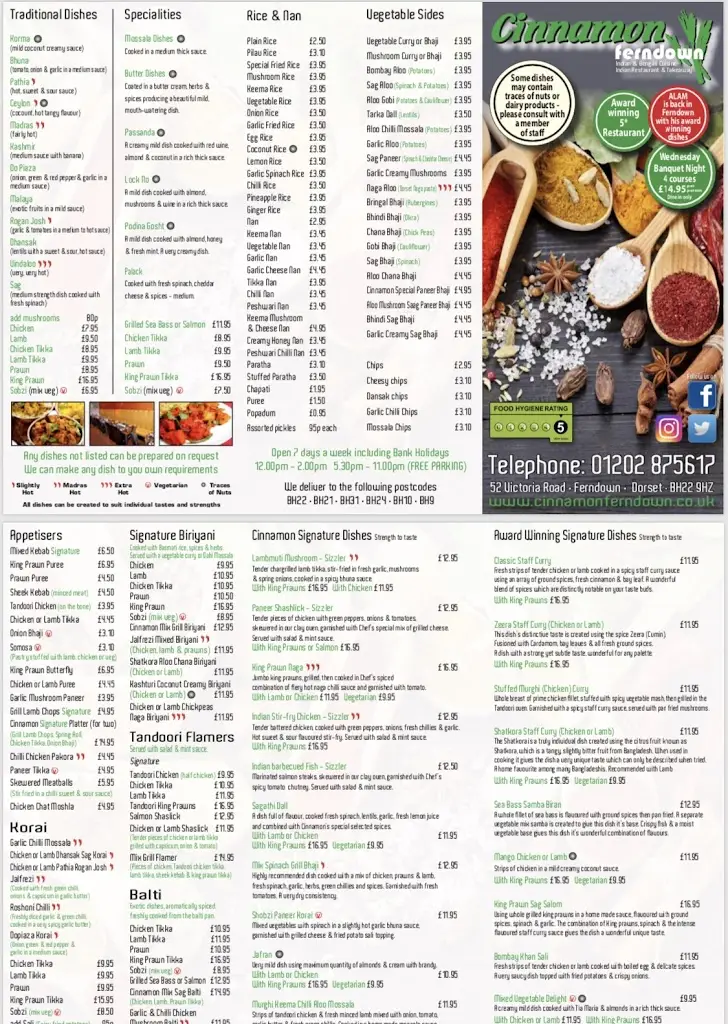Menu_Cinnamon Ferndown_Ferndown_image_2