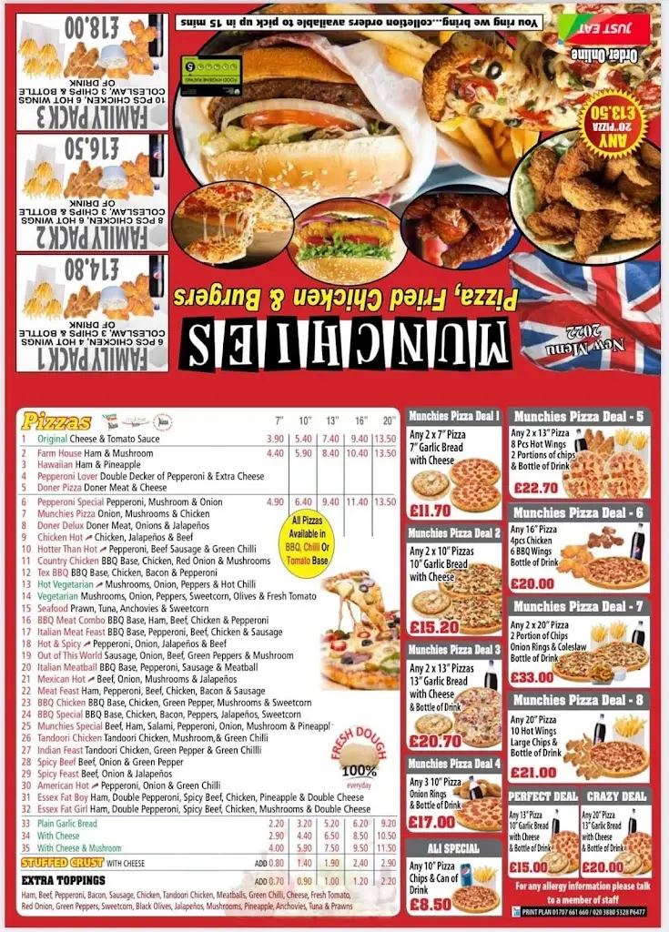 Menu_Munchies Pizza & Chicken_Aveley_image_2