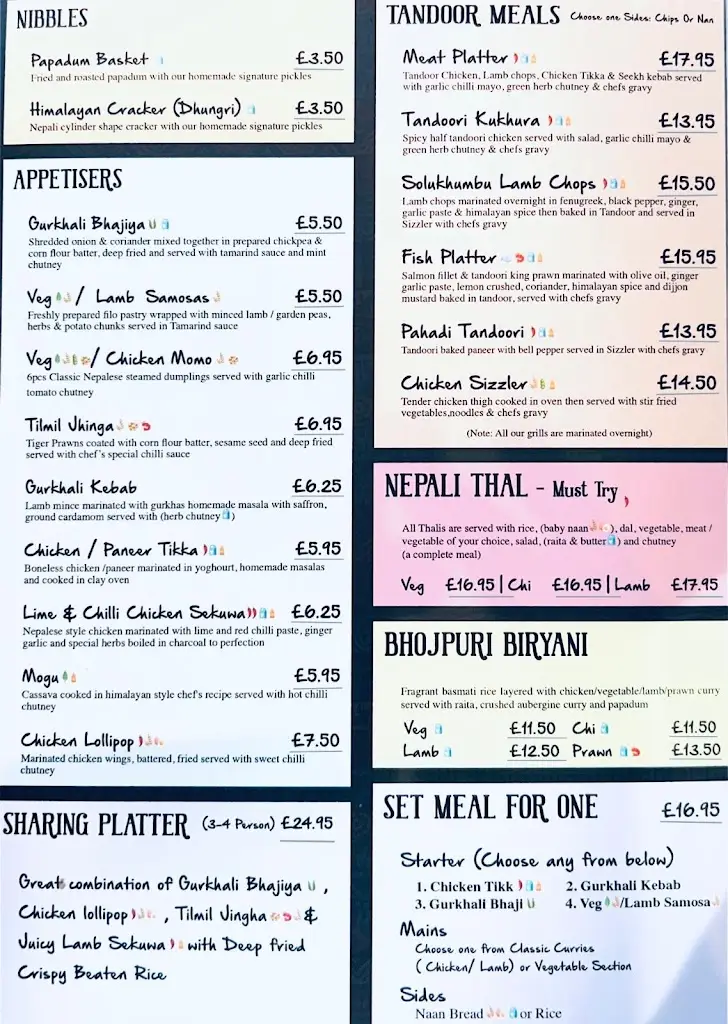 Menu_Namaste Gurkha - Feltham_Feltham_image_1