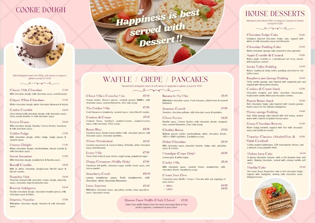 Menu_Choco Villa_Feltham_image_1