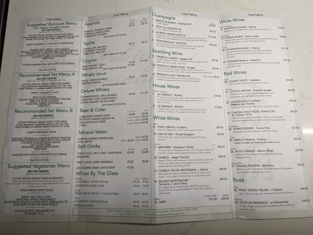 Menu_Chef Peking_Finchampstead_image_1