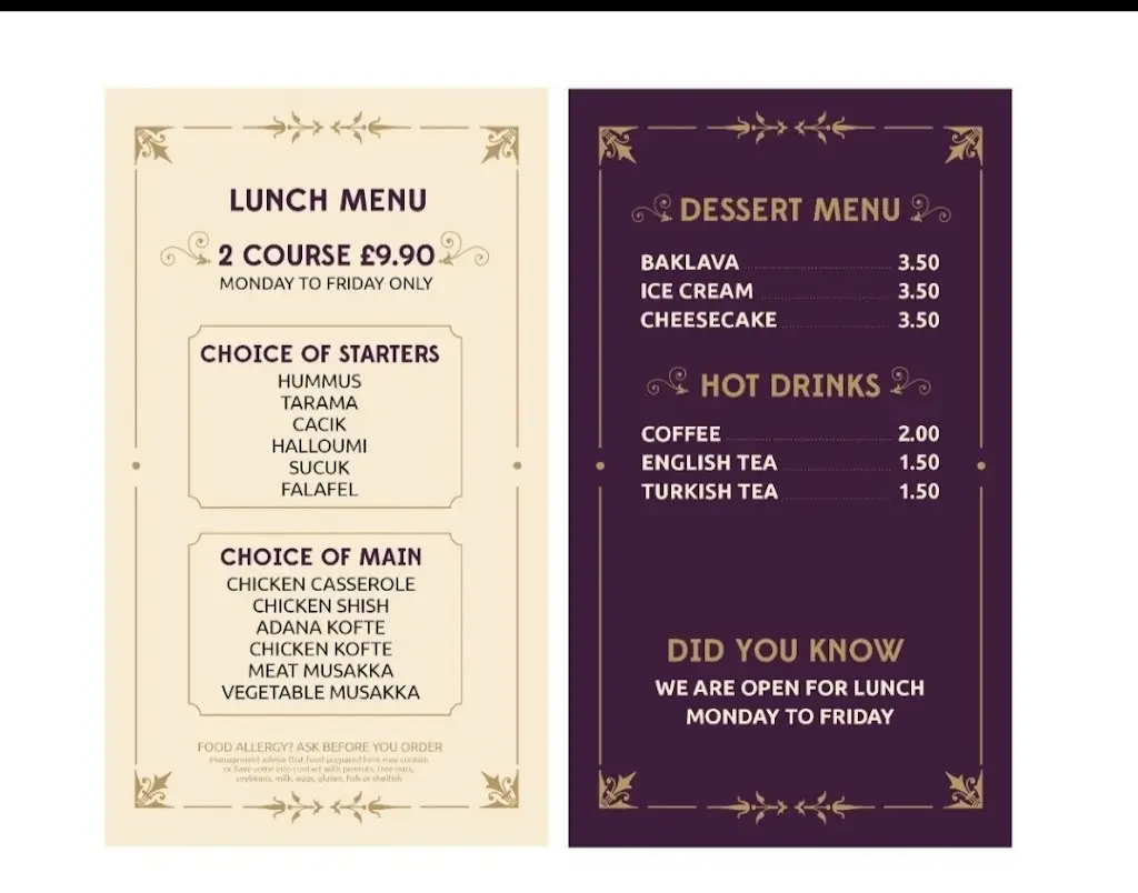 Menu_Knight of Aveley Public House_Aveley_image_2