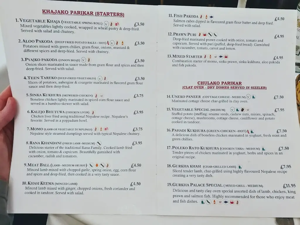 Menu_Gurkha Palace - Farnborough_Farnborough_immagine_1