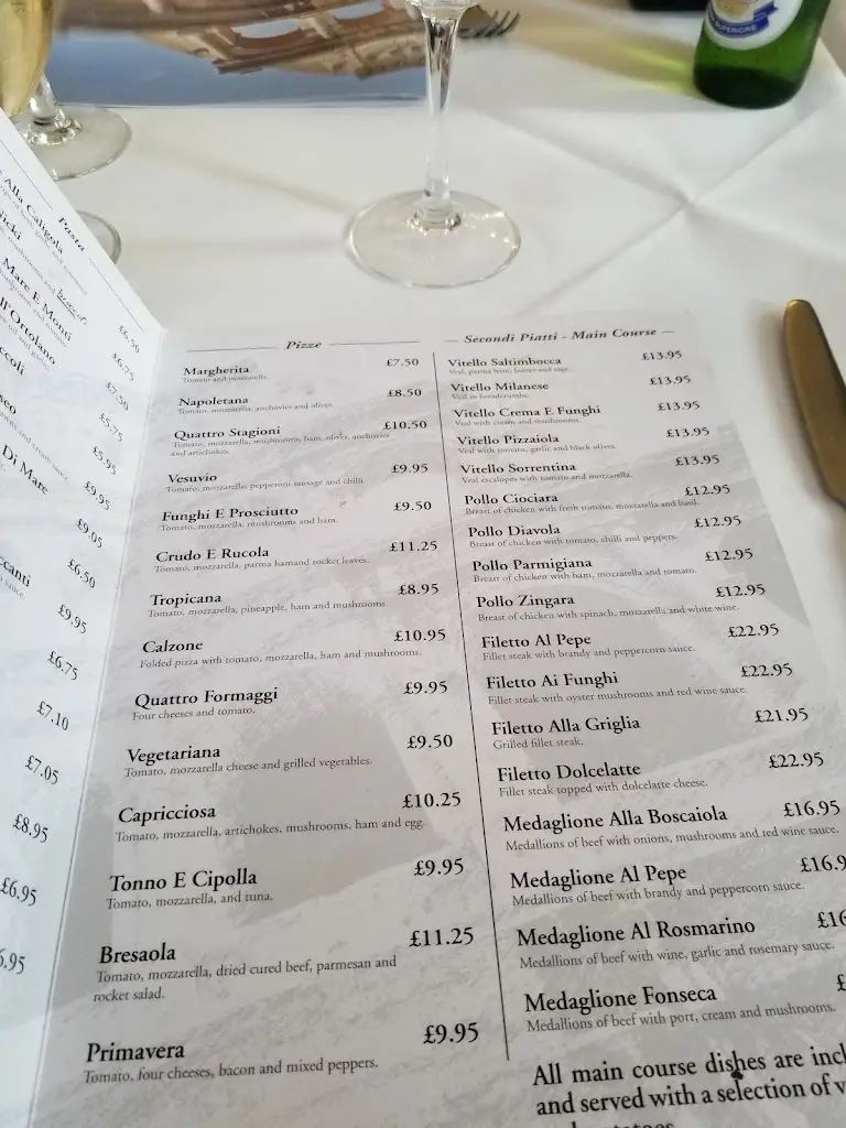 Menu_Il Colosseo_Farnborough_image_3