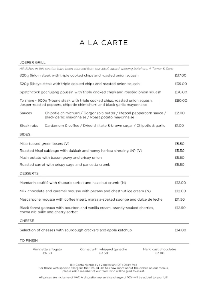 Menu_Brasserie at Aviator_Farnborough_image_1