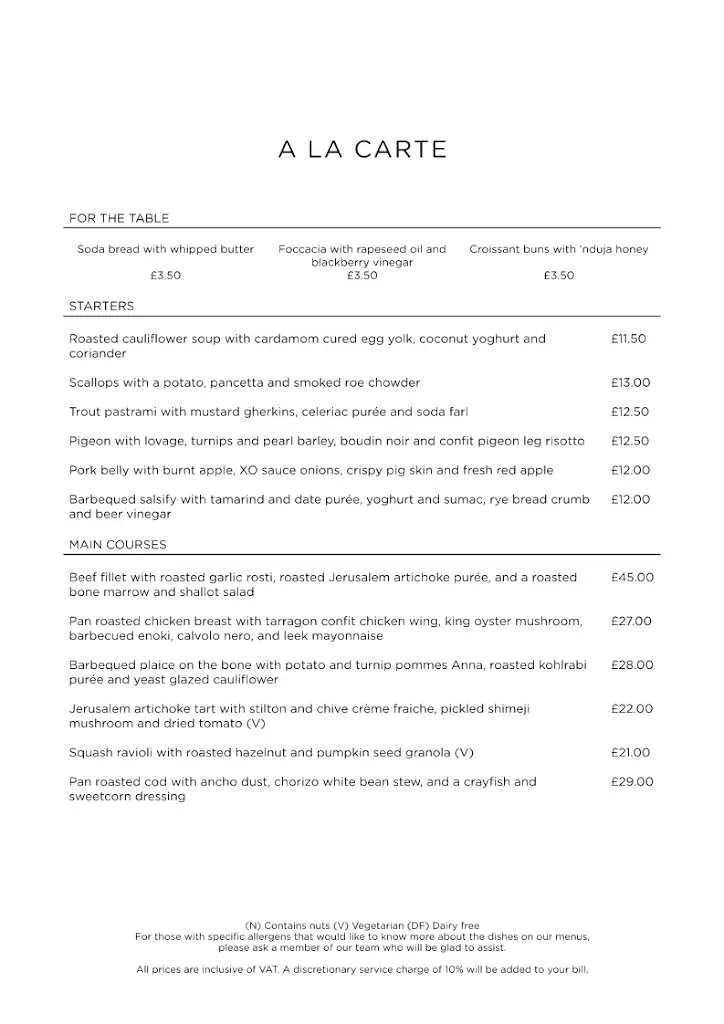 Menu_Brasserie at Aviator_Farnborough_image_2