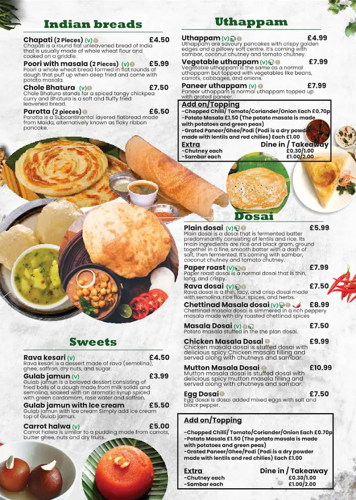 Menu_The House of Dosai_Farnborough_image_2