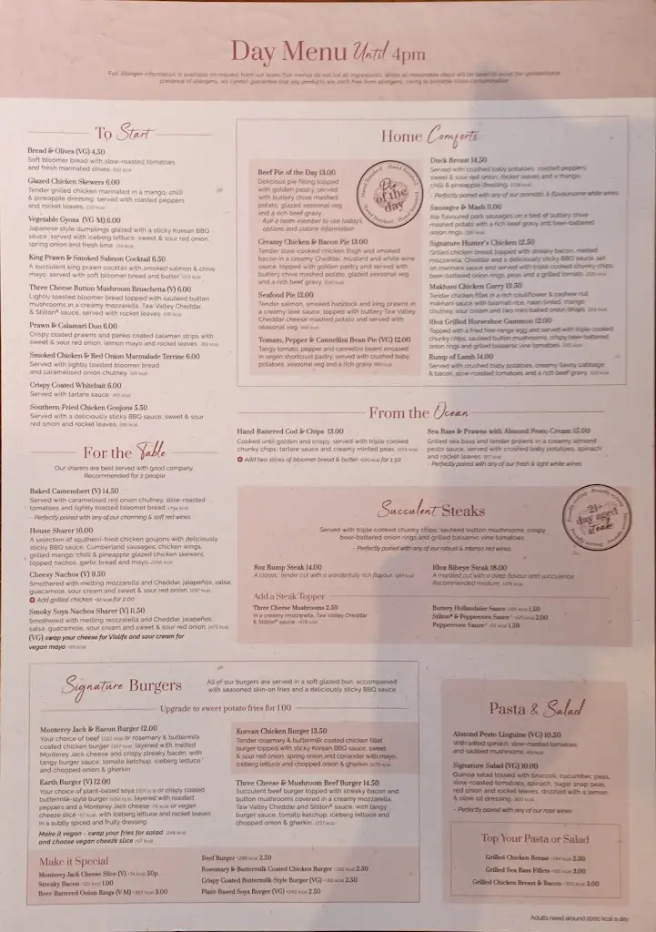 Menu_The Squirrel_Farnborough_image_1