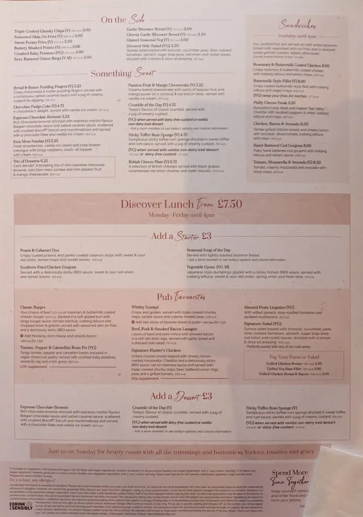 Menu_The Squirrel_Farnborough_image_2