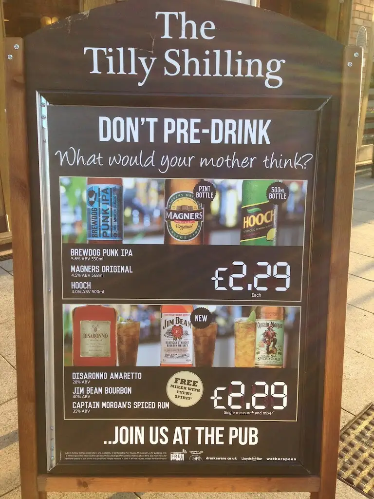 Menu_The Tilly Shilling - JD Wetherspoon_Farnborough_image_2