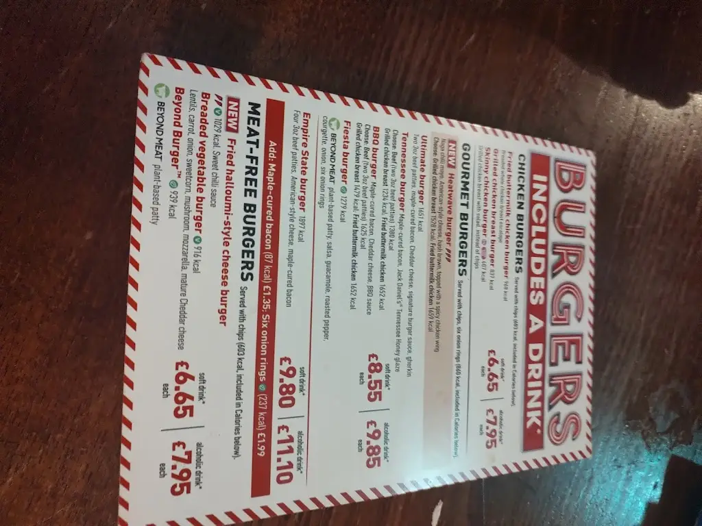 Menu_The Tilly Shilling - JD Wetherspoon_Farnborough_image_3