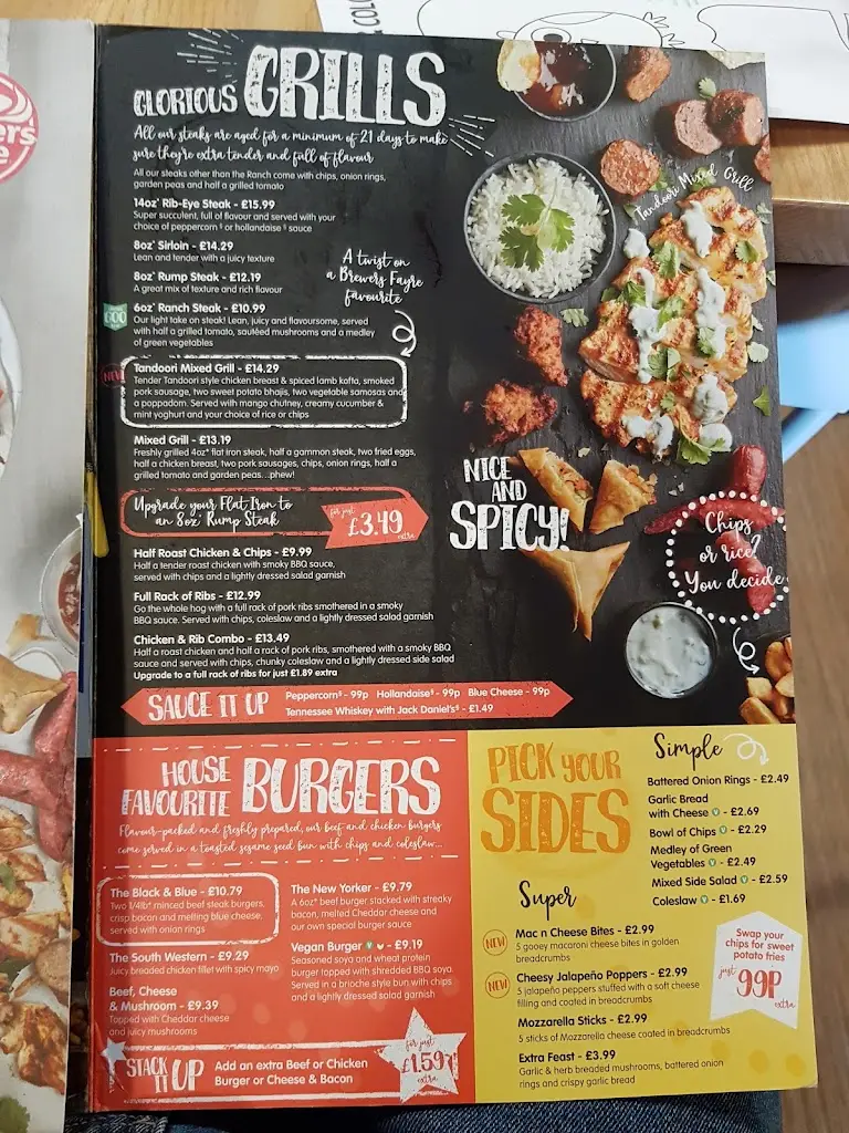Menu_Turnpike Brewers Fayre_Ferrybridge_image_2