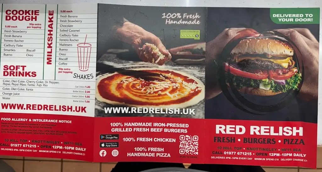 Menu_Red Relish Knottingley_Ferrybridge_image_2