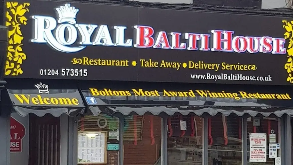 Royal Balti House restaurant in Farnworth