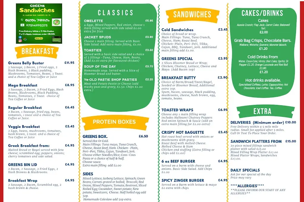 Menu_Greens Sandwich Shop_Farnworth_image_1