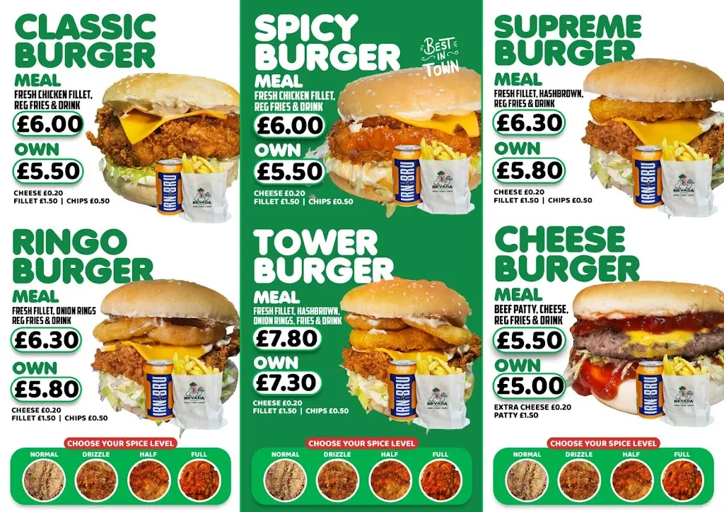 Menu_NEVADA FRIED CHICKEN_Farnworth_imagen_1