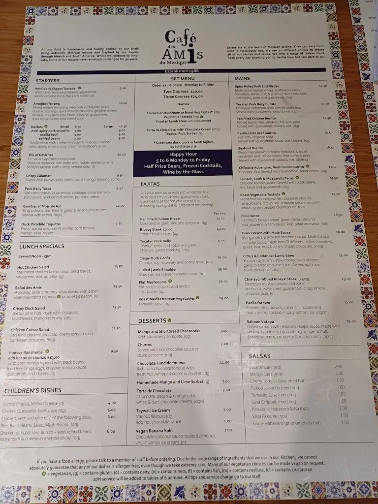 Menu_Café des Amis_Aylesham_image_3